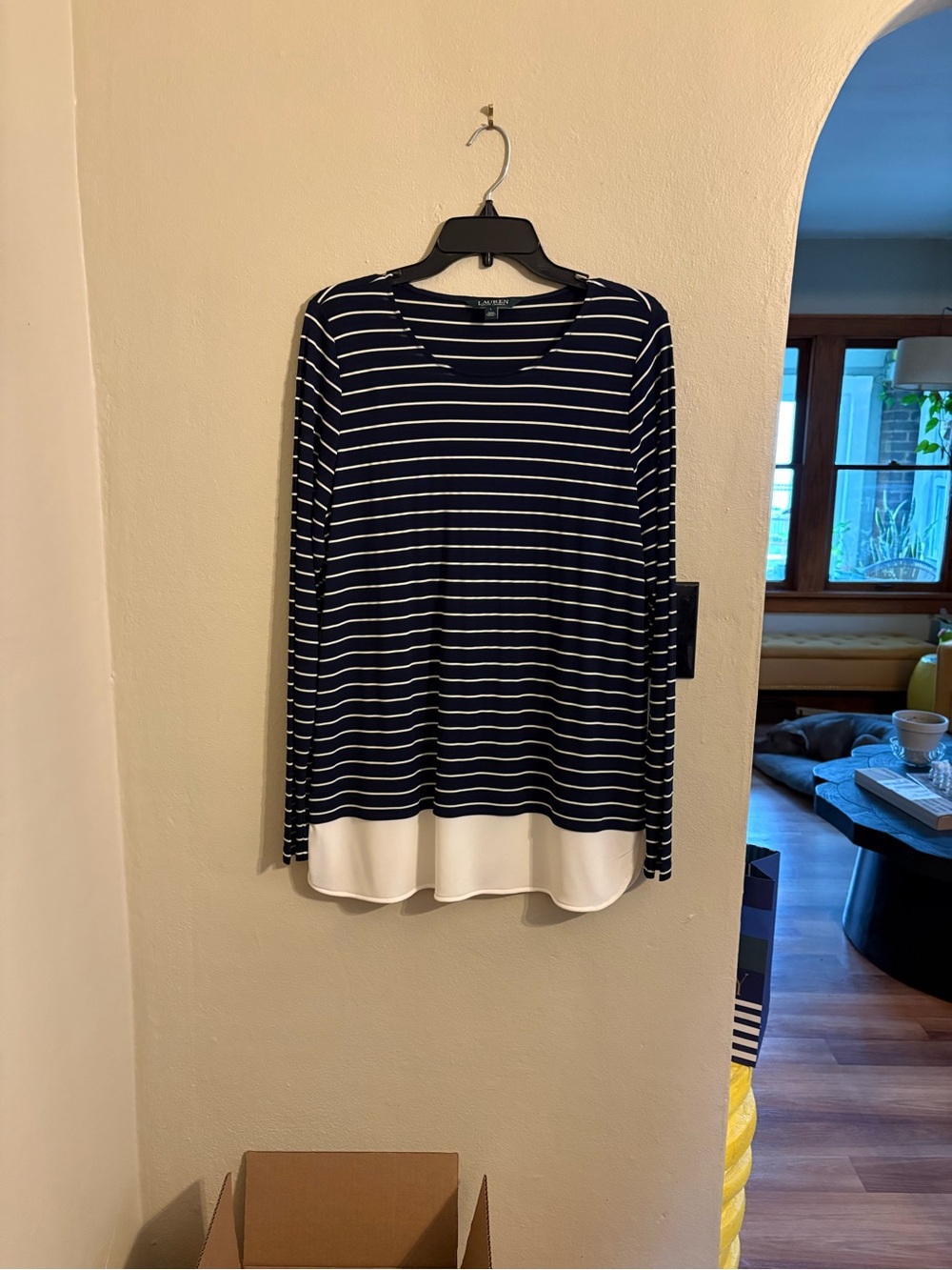 Vintage Ralph Lauren Navy & White Striped Top